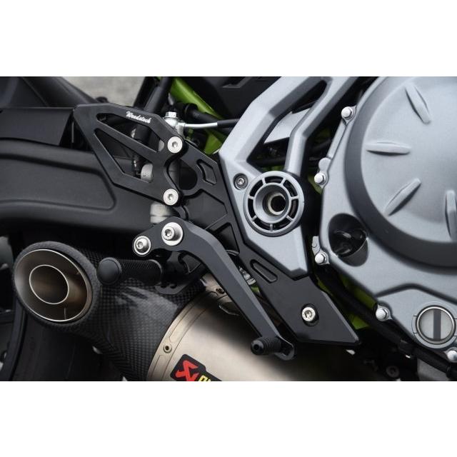 WOODSTOCK ウッドストック バックステップキット カラー：オールブラック Z650 Ninja650 KAWASAKI カワサキ バックステップ ステップ 足回り