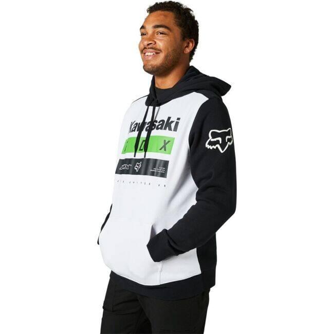 FOX フォックス KAWASAKI ストライプス プルオーバーフーディー サイズ：XL カジュアルパーカー・フーディー・スウェット アパレル_2