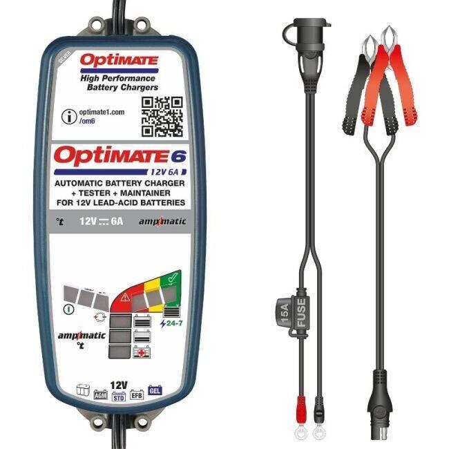美品 テックメイト Optimate 6 バッテリー充電器 12V6A TECMATE テックメイト OptiMate 6 Ampmatic バッテリー充電器