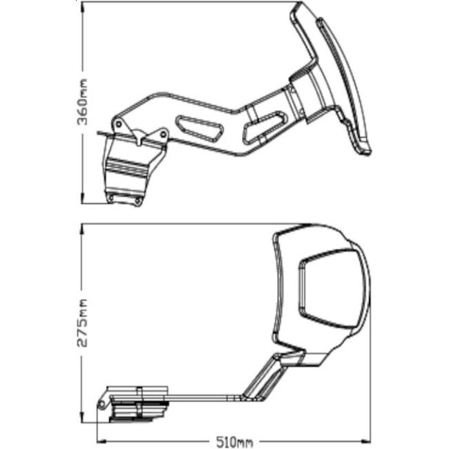 Puig プーチ スイングアームフェンダー(Single Swing Arm Fender) F750GS F850GS Adventure BMW リアフェンダー フェンダー関連 外装