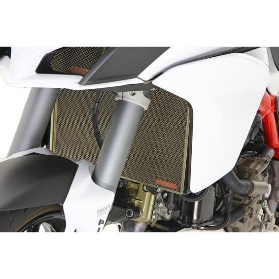 MOTO CORSE - モトコルセ チタニウム プロテクションスクリーン ラジエター Multistrada 1200 950 1260 DUCATI ドゥカティ 落ち居るかかわり合い 発動機