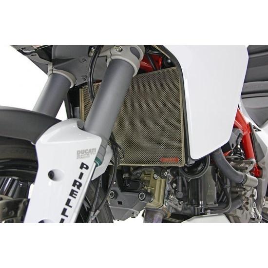 MOTO CORSE - モトコルセ チタニウム プロテクションスクリーン ラジエター Multistrada 1200 950 1260 DUCATI ドゥカティ 落ち居るかかわり合い 発動機