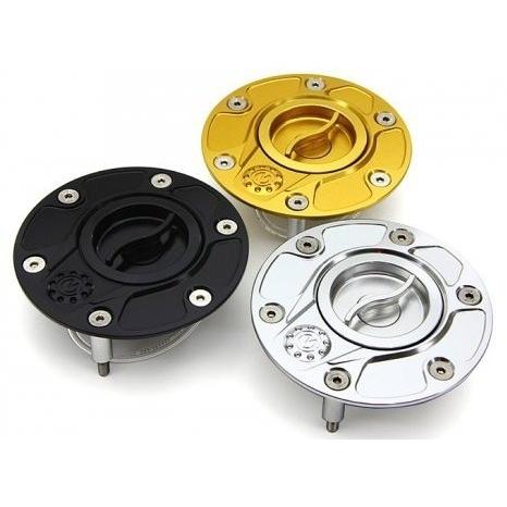 MOTO CORSE モトコルセ CNC ビレット フューエルタンクキャップ クイックオープンタイプ with DBT カラー：シルバー F3 MV AGUSTA アグスタ タンク関連 外装の画像
