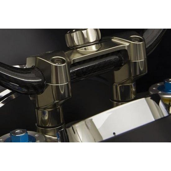 モトコルセ Z900RS ハンドルポスト　ブラック MOTO CORSE（モトコルセ） CNC ビレット アルミニウム ハンドルバー