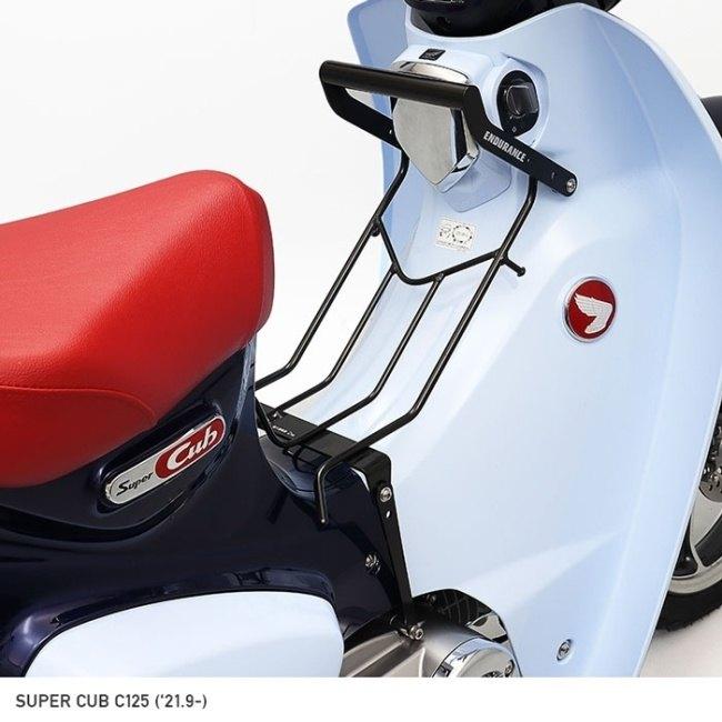 ホンダ　スーパーカブC125　状態良い　走行少ない5206Km　センターキャリア、キジマ・ヘルメットロック付き ENDURANCE（エンデュランス） マルチセンターキャリア スーパーカブ