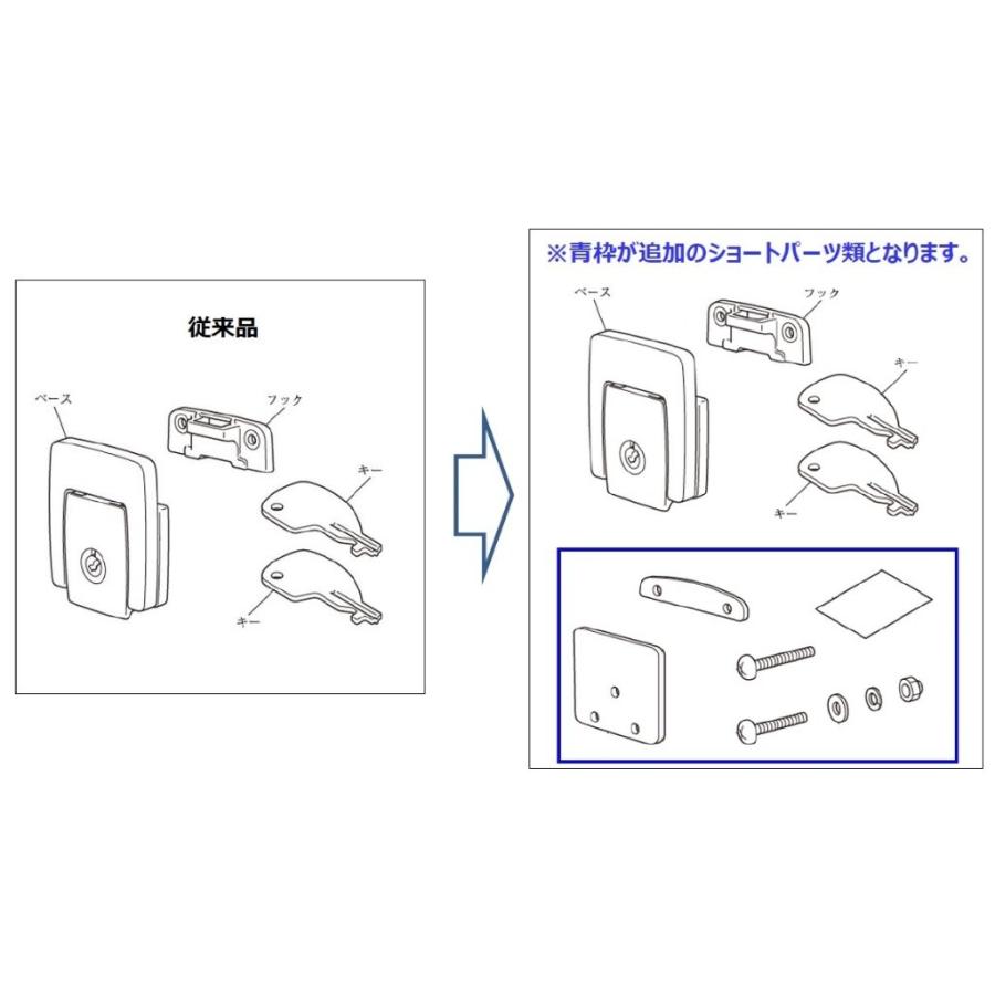ホンダ（HONDA） ビジネスボックス簡易ロックタイプ用補修ロックセット