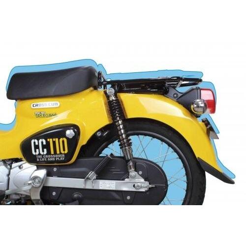 SP武川 SPタケガワ ローダウンリアショックアブソーバー スプリングカラー：クロムメッキ CT125 クロスカブ110 Lite クロスカブ50 クロスカブ HONDA ホンダ_4
