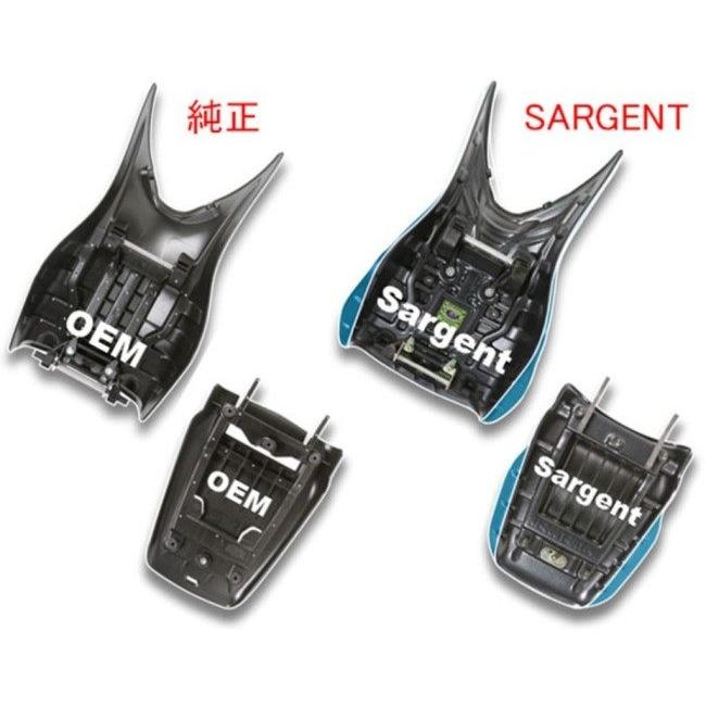 SARGENT サージェント ワールドスポーツパフォーマンスシート 【レギュラーシート：フロント＋リア】 パイピングカラー：B011オレンジ TRIUMPH トライアンフ_5