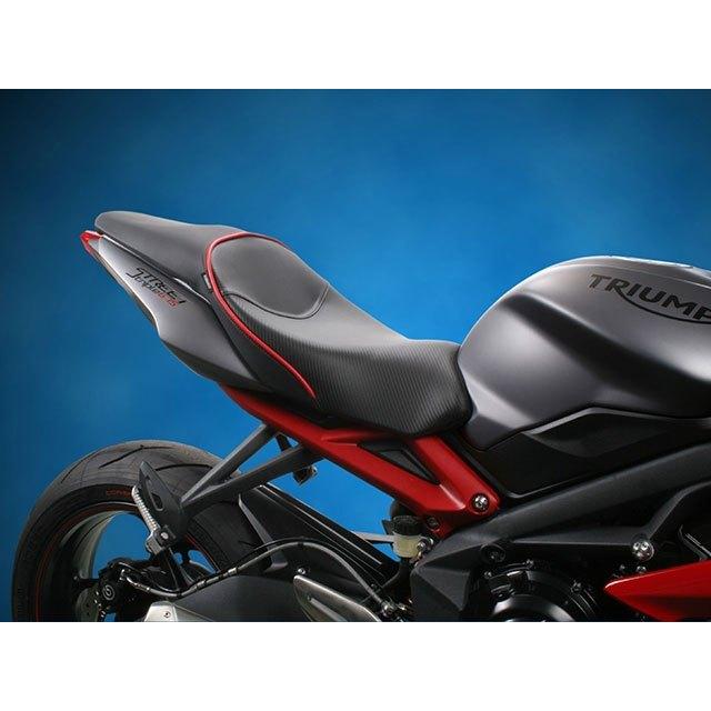 SARGENT サージェント ワールドスポーツパフォーマンスシート 【レギュラーシート】 パイピングカラー：A066レッド StreetTriple R TRIUMPH トライアンフ 外装_2