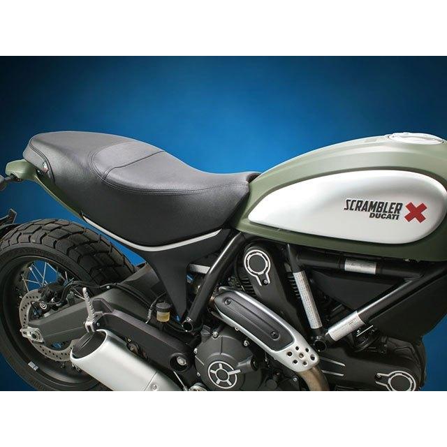 SARGENT サージェント ワールドスポーツパフォーマンスシート 【1ピース レギュラーシート】 パイピングカラー：E111シルバー Scrambler DUCATI ドゥカティ_2