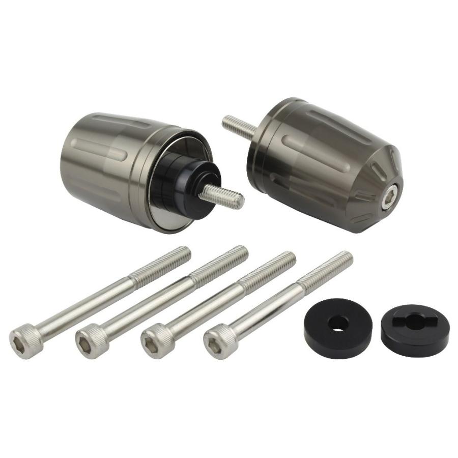 POSH Faith ポッシュ フェイス ウルトラヘビーバーエンドタイプ2 HONDA／SUZUKI系 M6タイプ カラー：チタン HONDA ホンダ SUZUKI スズキ バーエンド ハンドル | ブランド登録なし