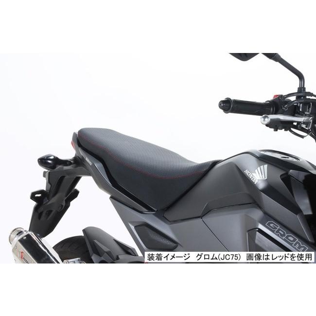 キタコ(KITACO) アイディアルシート ホワイトステッチ グロム KITACO キタコ アイディアルシート タイプ：ホワイトステッチ