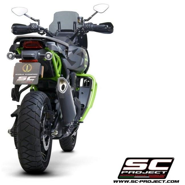 SC-PROJECT SCプロジェクト SC1-R GT スリップオンサイレンサー 材質：マットブラック PAN AMERICA 1250 HARLEY-DAVIDSON ハーレーダビッドソン マフラーの画像