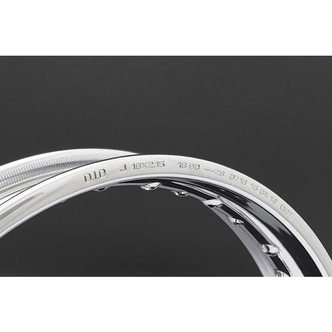 PMC ピーエムシー D.I.Dクロームメッキスティールリム リム ホイール