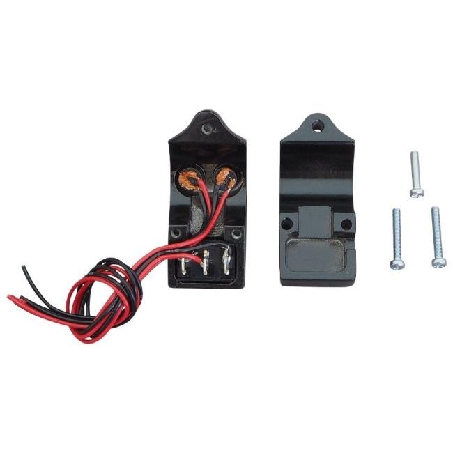 MALCOM SUPPLY マルコムサプライ 配線外出しタイプ インチバー用 ミニスイッチボックスキット カラー：ブラック(mal-117) / タイプ：2穴 ハンドル周辺パーツの画像