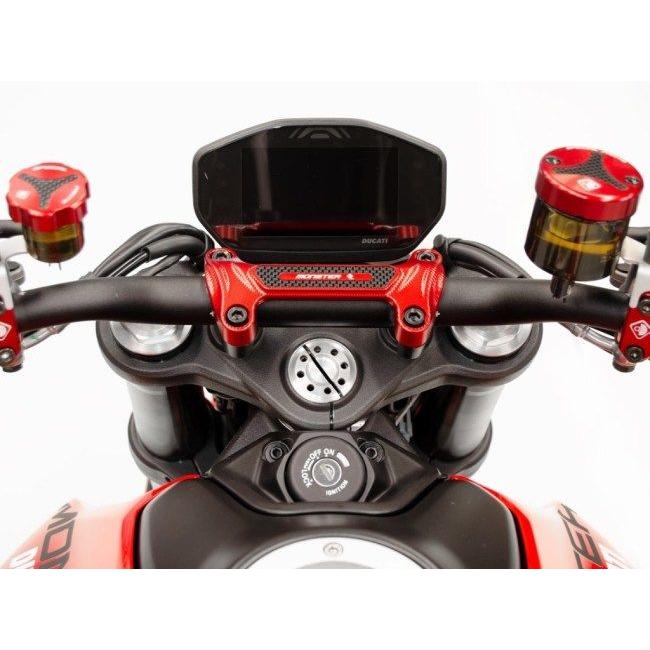 DUCABIKE (DBK) ドゥカバイク (ディービーケー) ハンドルバークランプ カラー：レッド MONSTER 937 PLUS DUCATI ドゥカティ ハンドル周辺パーツ ハンドル