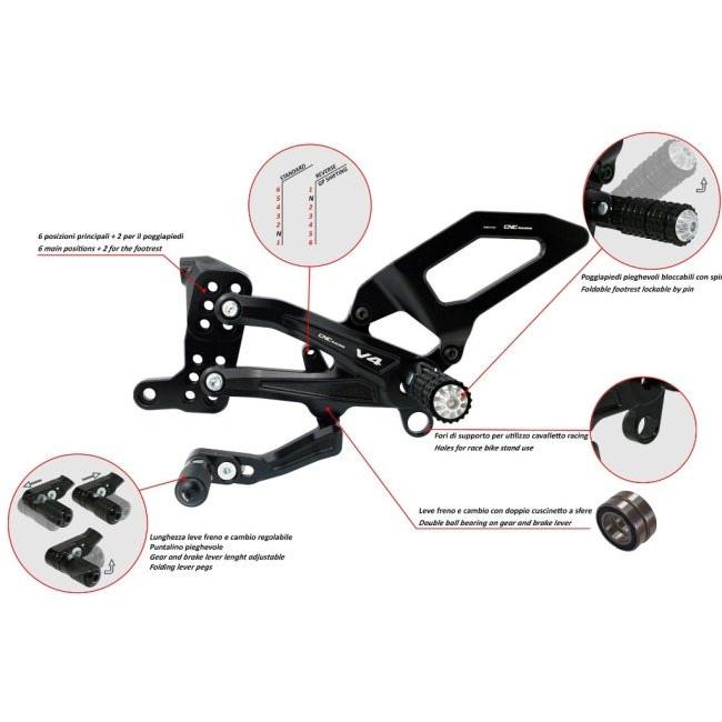 CNC RACING シーエヌシーレーシング アジャスタブル バックステップ 