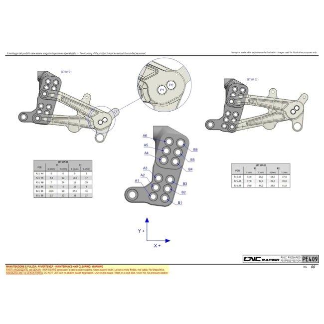 CNC RACING シーエヌシーレーシング アジャスタブル バックステップ 
