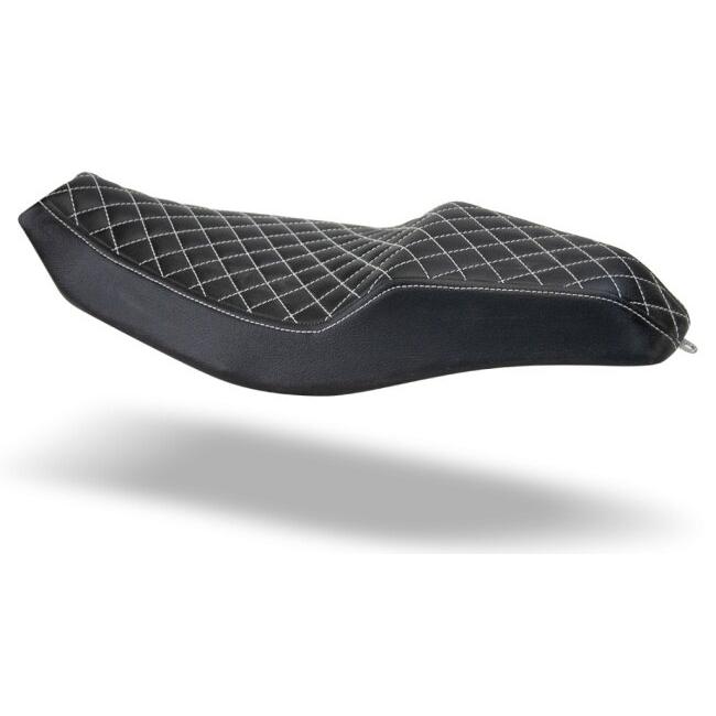 C-RACER シーレーサー Sportster Seat ThreadColor：Red / StitchingType：RHOMBUS UpholsteryColor：BROWN HARLEY-DAVIDSON ハーレーダビッドソン シート 外装_2