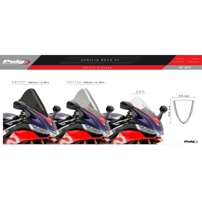 Puig（プーチ） レーシングスクリーン R-Racer カラー：クリア RSV4