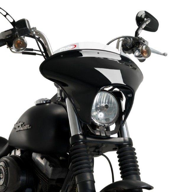 Puig プーチ ウインドシールド バットウイング SML(SPORT) スクリーンカラー：クリア DYNA STREET BOB FXDB FXDI HARLEY-DAVIDSON ハーレーダビッドソン 外装