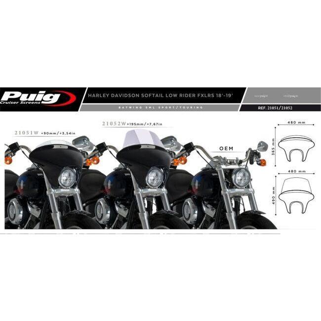 Puig（プーチ） ウインドシールド バットウイング SML(SPORT