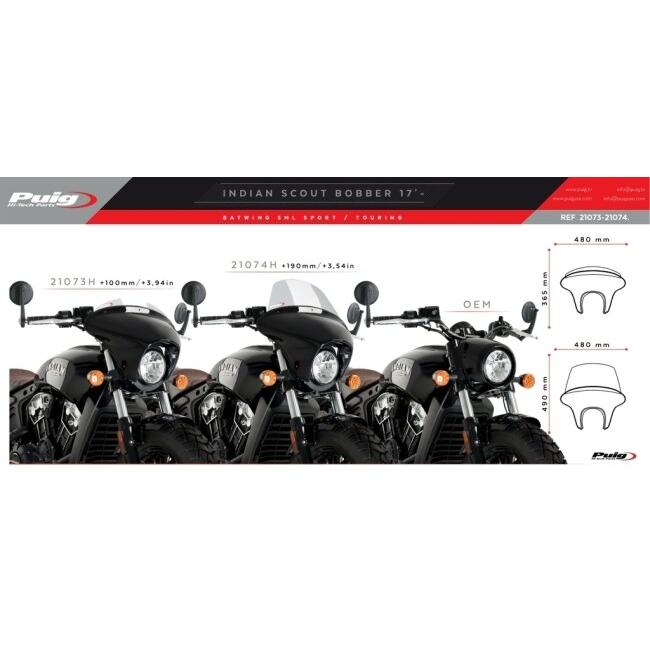 Puig（プーチ） ウインドシールド バットウイング SML(TOURING