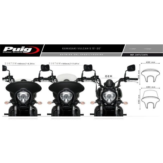 Puig（プーチ） ウインドシールド バットウイング SML(TOURING