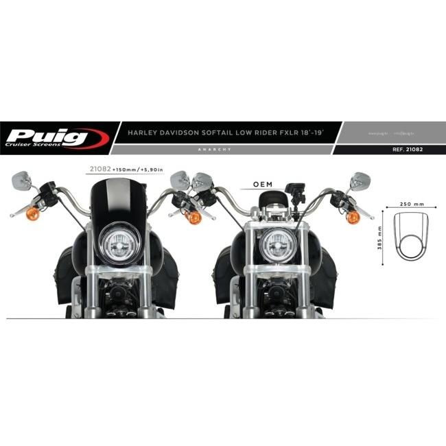 Puig プーチ セミフェアリング(Semifarings Anarchy) SOFTAIL LOW RIDER FXLR HARLEY-DAVIDSON ハーレーダビッドソン ビキニカウル カウル関連 外装