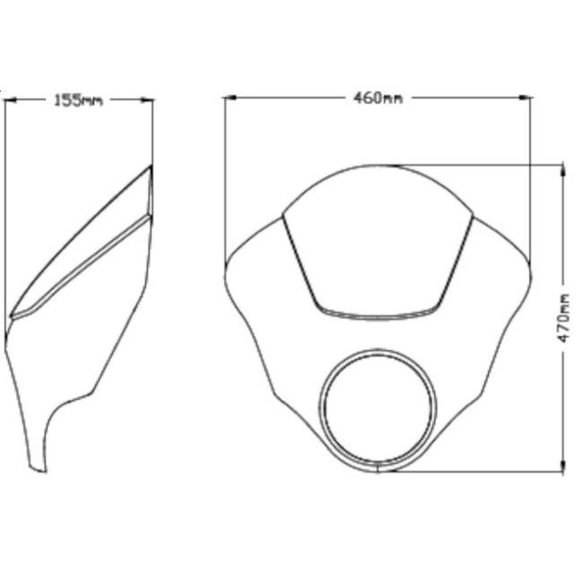 Puig プーチ セミフェアリング ダークナイト (SEMIFAIRING DARK NIGHT) カラー：スモーク STREET XG750 STREET750 HARLEY-DAVIDSON ハーレーダビッドソン 外装 | Puig | 02
