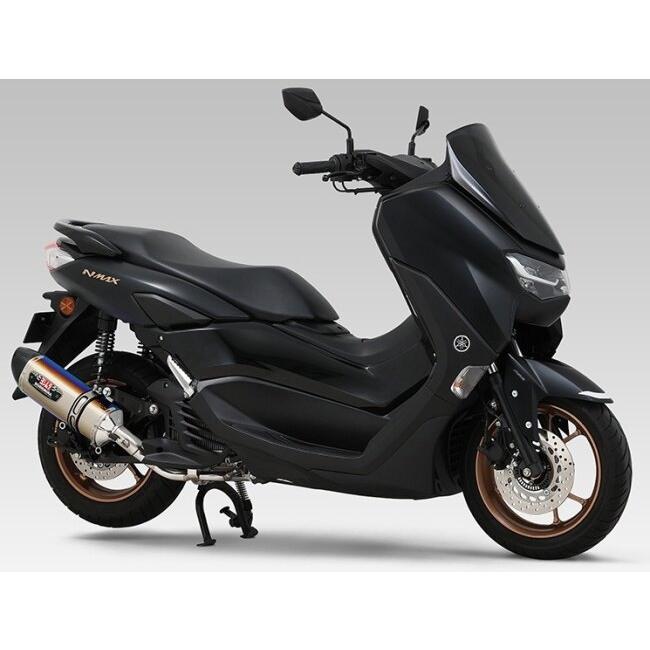 YOSHIMURA ヨシムラ 機械曲 R-77Sサイクロン EXPORT SPEC 政府認証 サイレンサータイプ：STB(チタンブルーカバー) NMAX YAMAHA ヤマハ マフラー