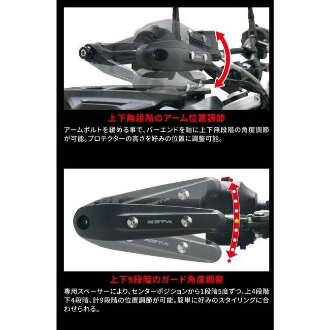 ZETA ジータ ソニックハンドガード【ユニバーサル】 HONDA ホンダ
