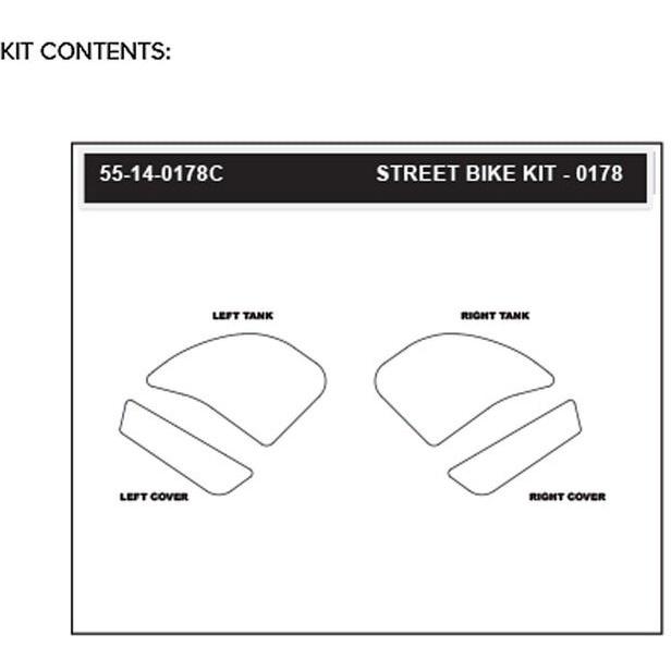 STOMPGRIP ストンプグリップ トラクションパッド ストリートバイクキット【ICON】 カラー：クリア NINJA1000SX KAWASAKI カワサキ タンクパッド タンク関連の画像