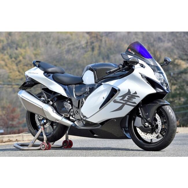 Magical Racing マジカルレーシング カーボントリムスクリーン タイプ：綾織カーボン／スモーク / MagiVeilセラミックコーティング：なし Hayabusa スクリーン | Magical Racing | 03