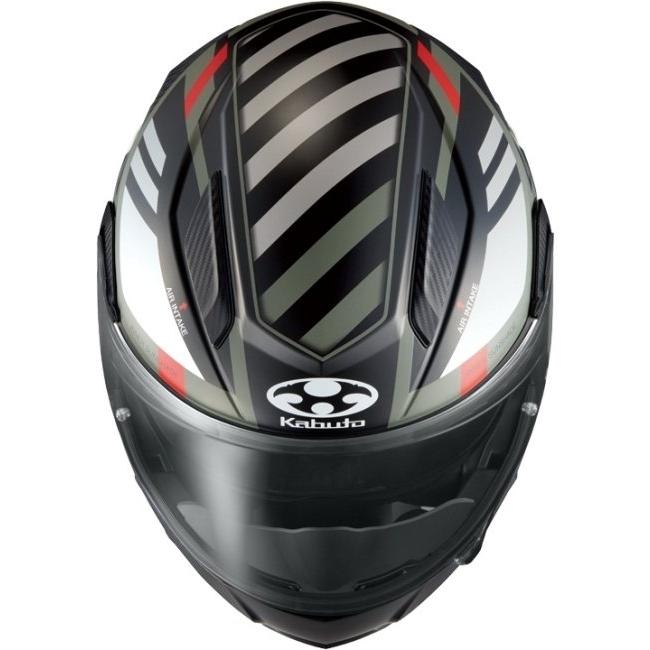 OGK KABUTO オージーケーカブト RYUKI ALERT［リュウキ アラート フラットカーキグレー］ヘルメット サイズ：XL(61-62cm)｜webike｜05