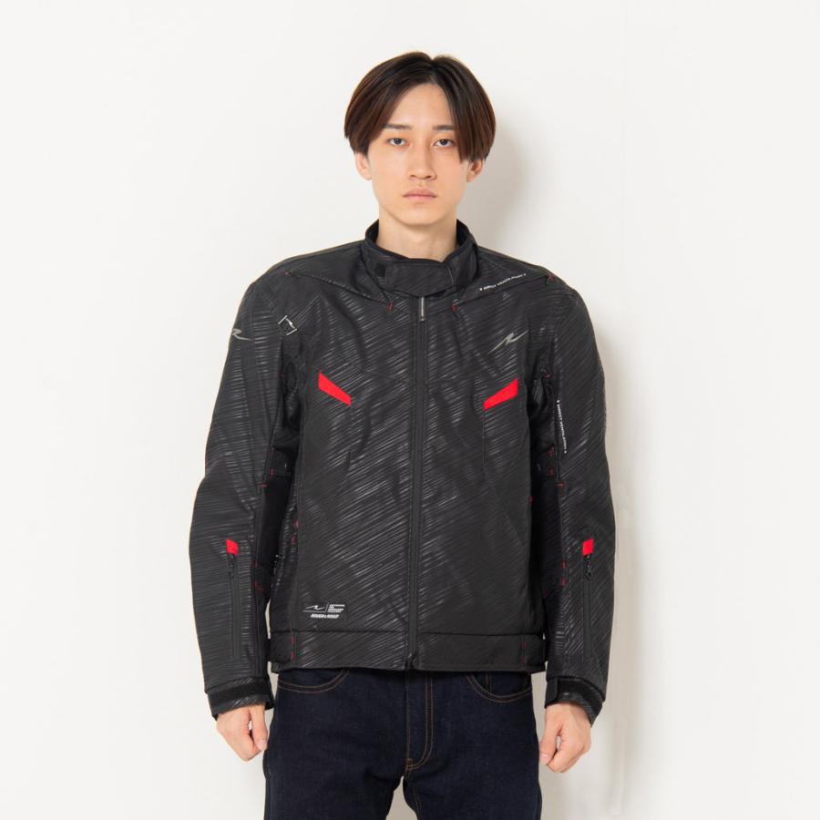 ROUGH＆ROAD ラフ＆ロード バイクジャケット LL オールシーズン 赤 ラフ＆ロード ROUGH＆ROAD エアベントライディングジャケット サイズ