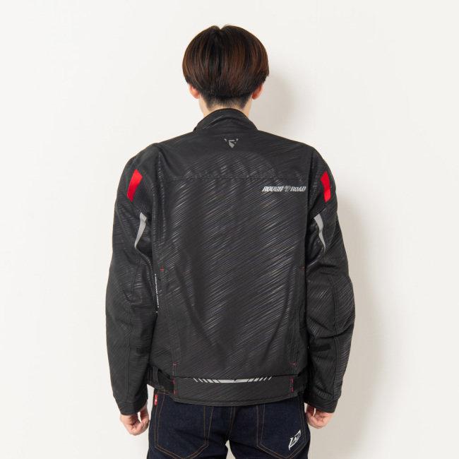 ROUGH＆ROAD ラフ＆ロード バイクジャケット LL オールシーズン 黒 ラフ＆ロード ROUGH＆ROAD エアベントライディングジャケット サイズ