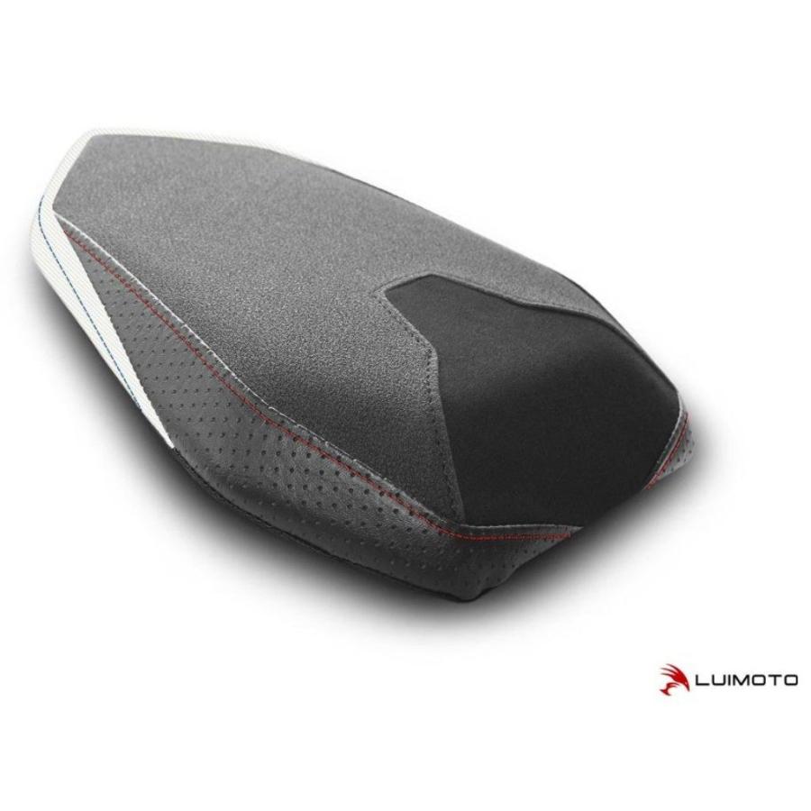 LUIMOTO ルイモト リアシートカバー Motorsports カラー／素材：スエード／TEC-GRIP／PERF ブラック／CF パール／ブルー レッド ステッチ S1000R BMW 外装