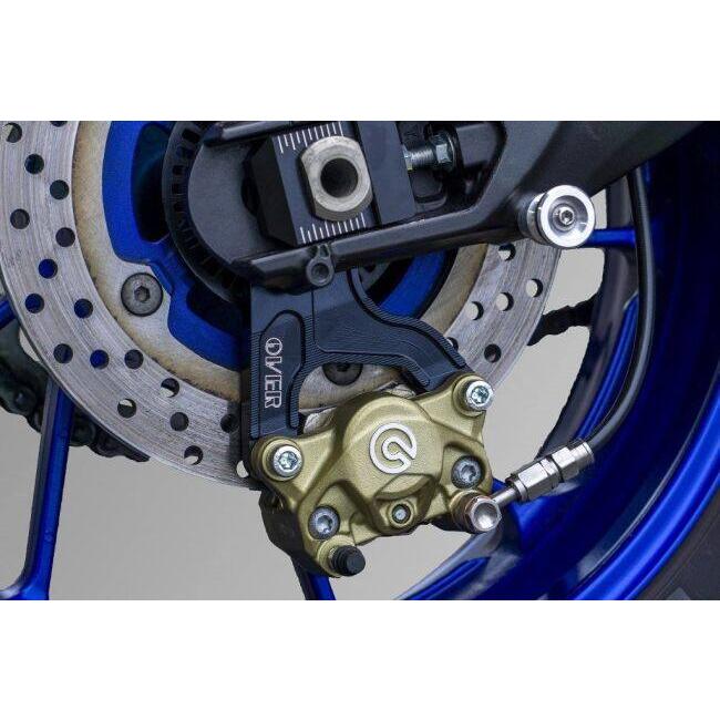 OVER オーヴァー リアキャリパーサポート ブレンボ2P用 カラー：ブラックアルマイト仕上げ MT-09 MT-09TRACER XSR900 YZF-R7 YAMAHA ヤマハ ブレーキ_4