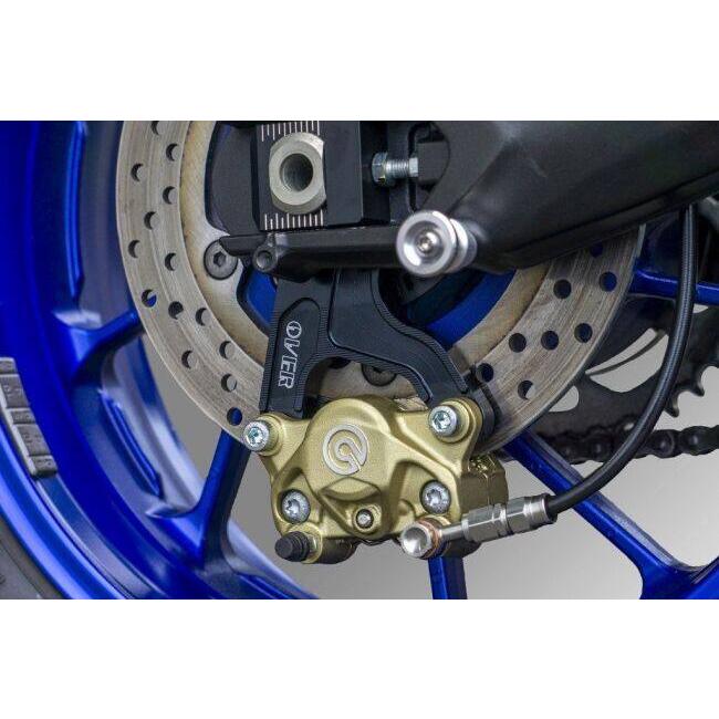 OVER オーヴァー リアキャリパーサポート ブレンボ2P用 カラー：ブラックアルマイト仕上げ MT-09 MT-09TRACER XSR900 YZF-R7 YAMAHA ヤマハ ブレーキ_5