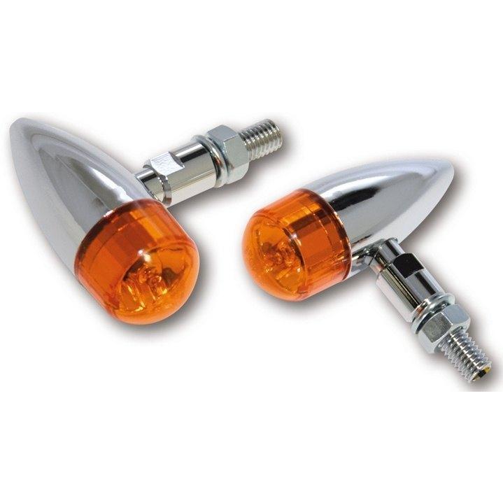 Shin-Yo シンヨー Midi-Bullet turn signal chrome ウインカー 灯火類 電装系