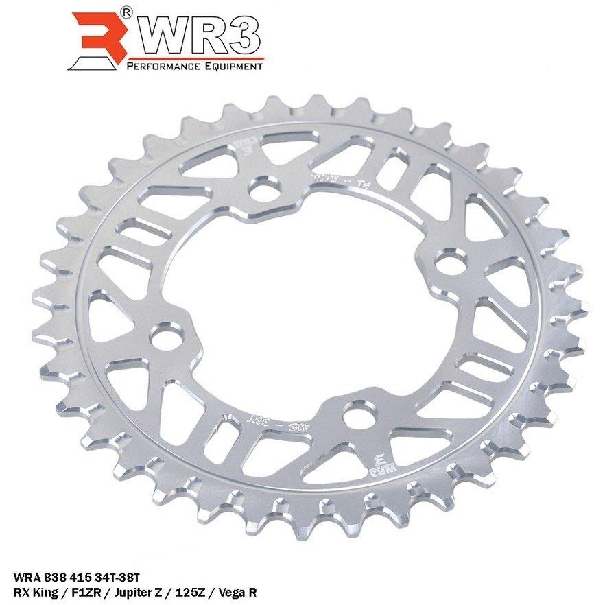 WR3 WR3:ダブルアールスリー Rear Sprocket 丁数：38 / カラー：Silver RX-King 135 GSX-S150 ...