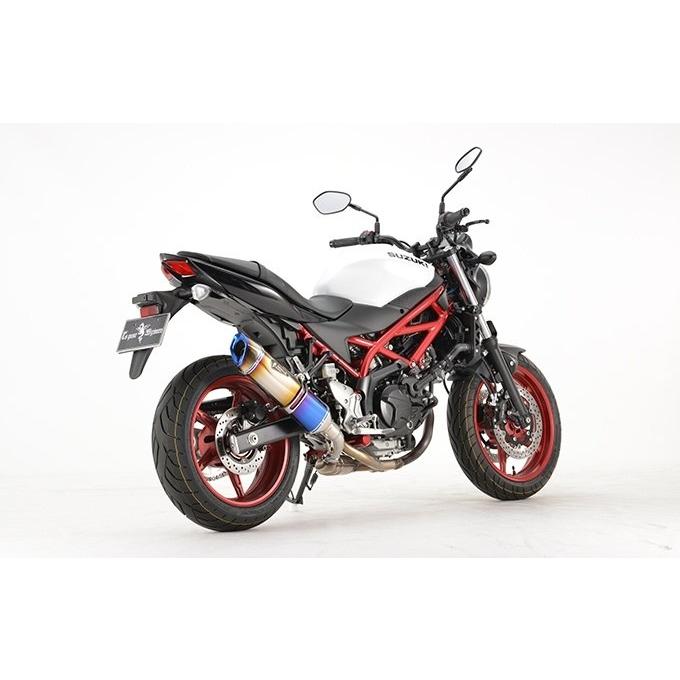 r’s gear アールズギア リアルスペック スリップオンマフラー サイレンサータイプ：チタンドラッグブルー SV650 SV650X SUZUKI スズキ マフラー | ブランド登録なし