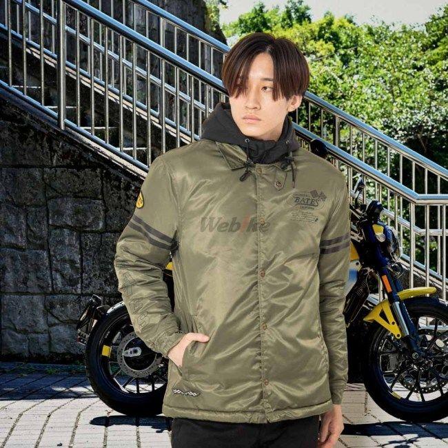 BATES ベイツ【XXL】秋冬用 防風ライディングジャケット BATES（ベイツ） コーチジャケット (中綿入り) サイズ：XXXL(4L