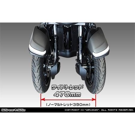 トリシティ125 (EBJ-SE82J) 側車付軽二輪登録用スペーサー(カラー)・アクスルシャフト ・参考書類 WirusWin（ウイルズウィン） 側車付軽二輪登録用 ワイドトレッドキット