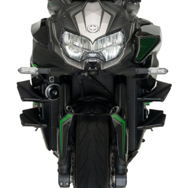 Puig プーチ サイドダウンフォースネイキッドスポイラー カラー：ブラック Z H2 SE KAWASAKI カワサキ スポイラー・ウイング 外装の画像