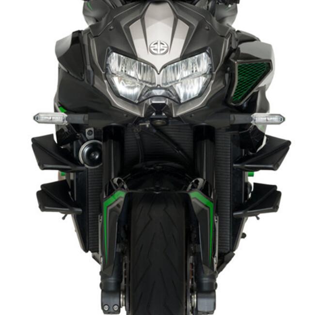 Puig プーチ サイドダウンフォースネイキッドスポイラー カラー：グリーン Z H2 SE KAWASAKI カワサキ スポイラー・ウイング 外装の画像