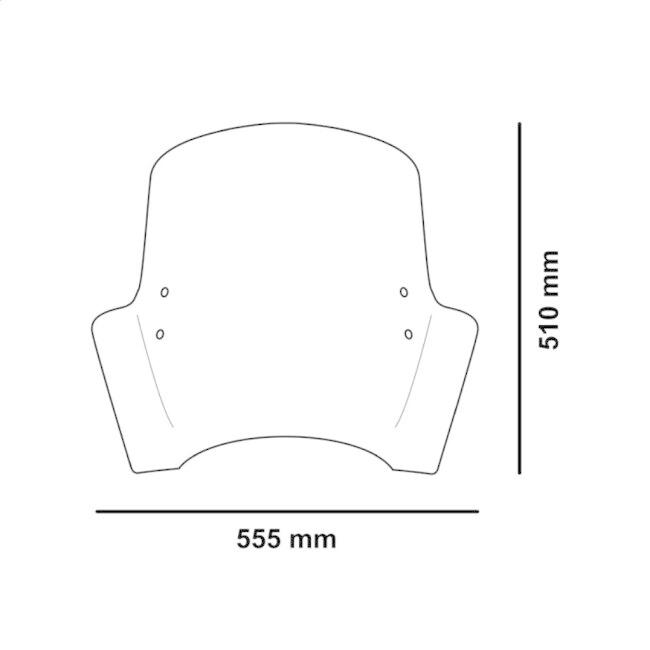 Puig プーチ ウインドシールド T.X.(Windshield T.X.) SYMPHONY SR 125 SYM スクリーン 外装の画像