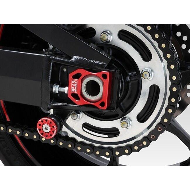 YOSHIMURA ヨシムラ リアアクスルブロックキット カラー：レッド SUZUKI スズキ アクスルブロック・チェーンアジャスター 足回りの画像
