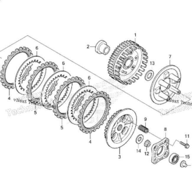 工房きたむら コウボウキタムラ SPクラッチリフタープレート CRF125F HONDA ホンダ クラッチスプリングリテーナー 駆動系 | 工房きたむら | 04